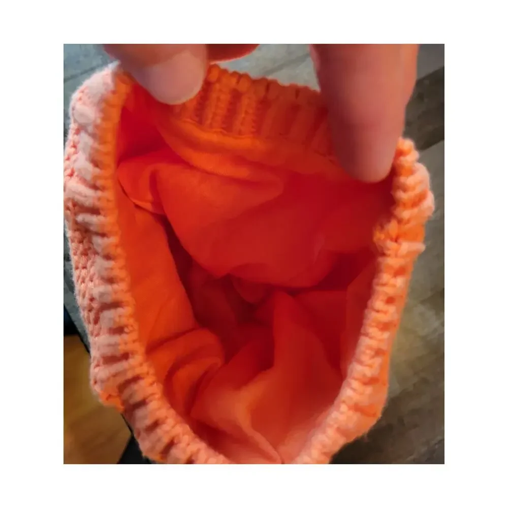 CARTERS Knit Pumpkin Jack O'Lantern Hat Beanie 12 to24 month
